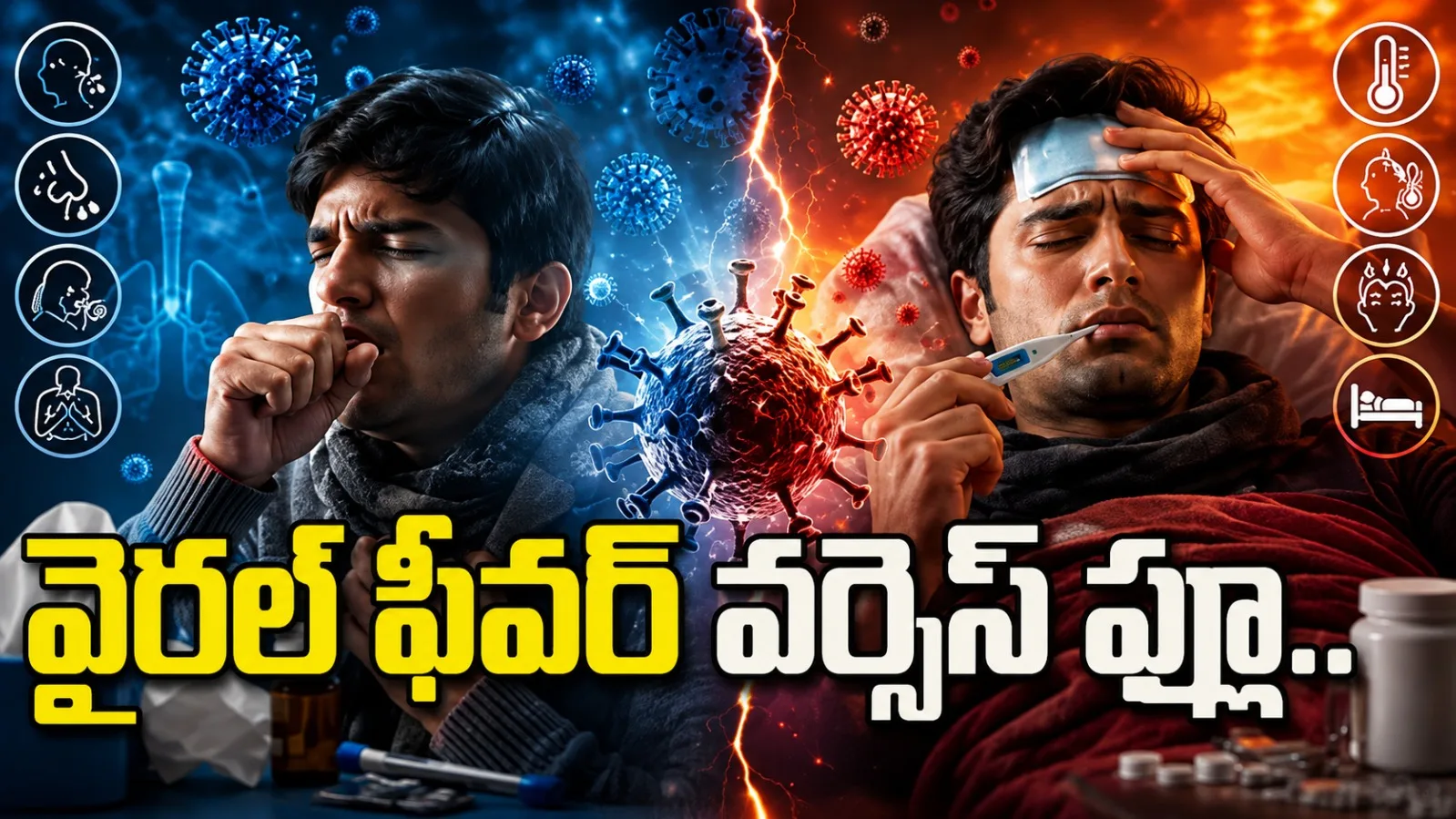 వైరల్ ఫీవర్ Vs ఫ్లూ.. లక్షణాల్లో అసలు తేడాలు ఇవే!